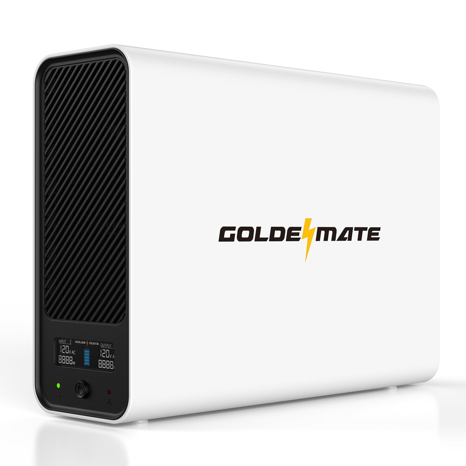 Goldenmate 1000Va/800W Ups Battery Backup And Surge Protector, Backup Battery Power Supply With Lifepo4 Battery, Bms & Cooling F